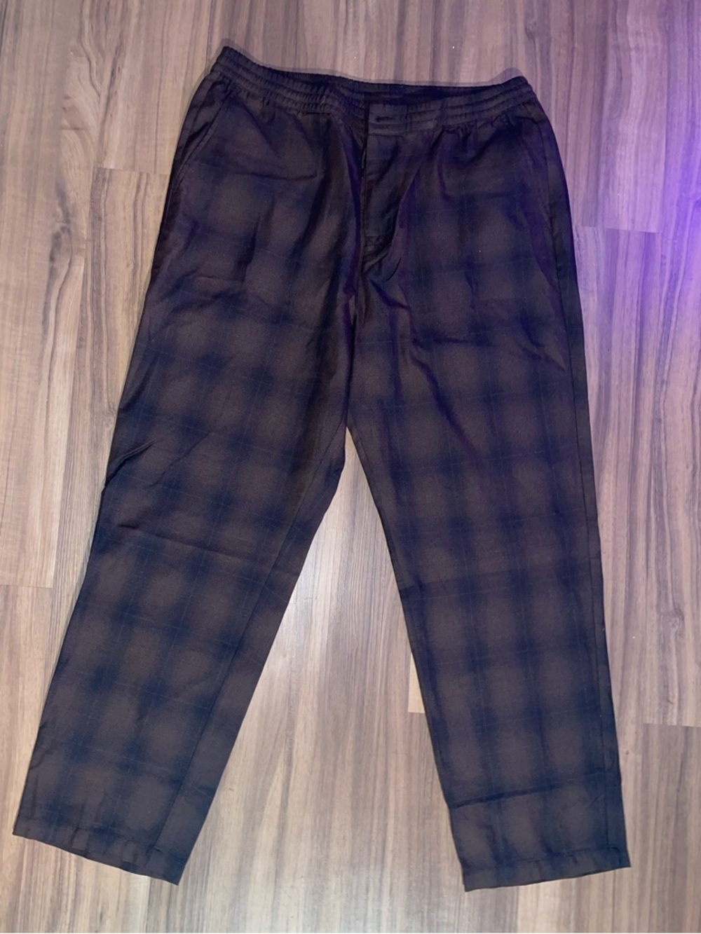 Stussy Brown Drawstring Waist Casual Pants